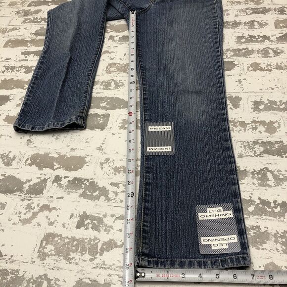 BANDOLINOBLU Mandie Jeans Womens 8 Straight Leg W30-L29 Embroidered Stretch - Picture 12 of 12